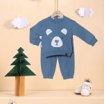 بلوز شلوار پسرانه خرس دماغ قلبی