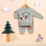 بلوز شلوار خرس شال گردنی