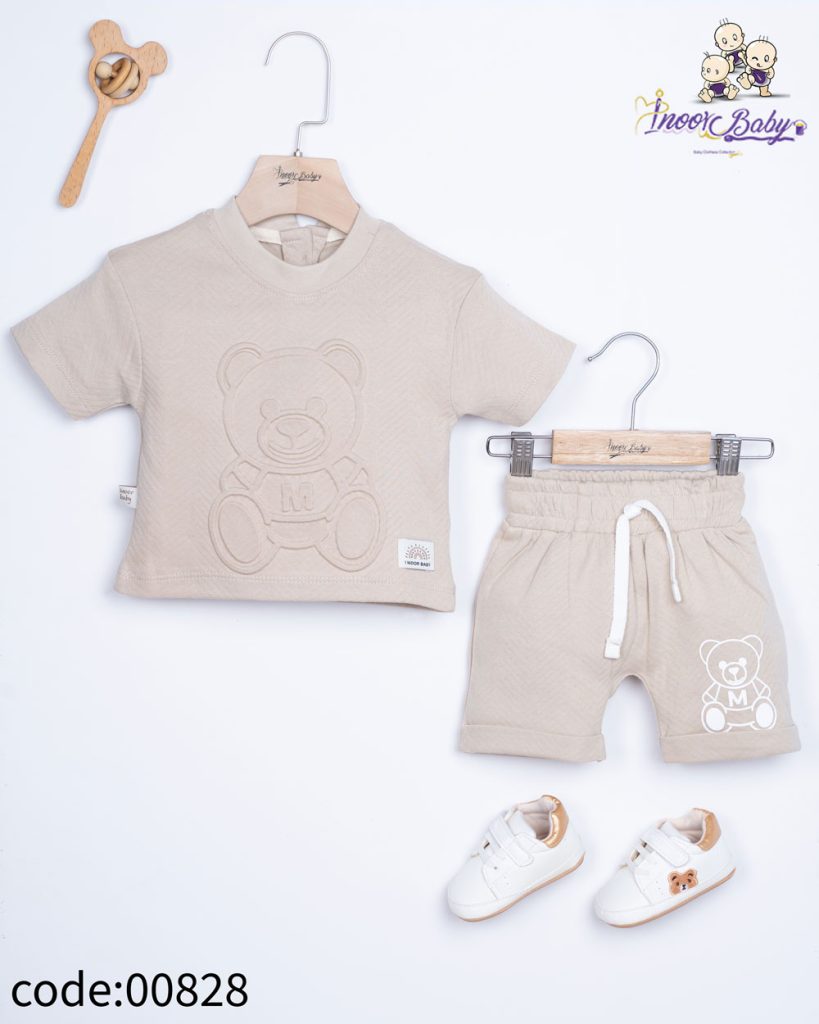 تیشرت شلوارک خرس برجسته