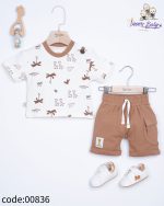 تیشرت شلوارک زرافه
