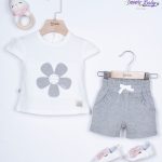 تیشرت شلوارک گل