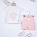 تیشرت شلوارک گل