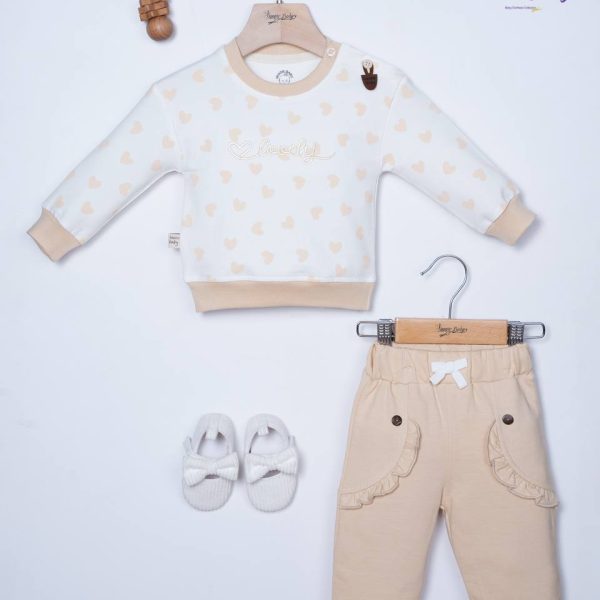 بلوز شلوار چاپ قلب