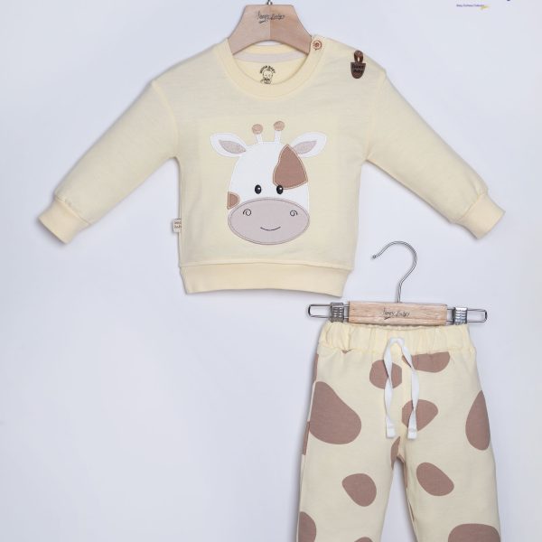 بلوز شلوار پسرانه طرح زرافه