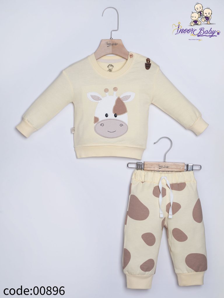 بلوز شلوار پسرانه طرح زرافه