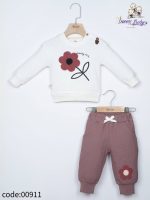 بلوز شلوار دخترانه طرح گل