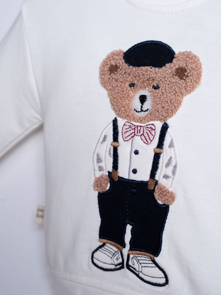 بلوز شلوار نوزادی پسرانه مدل تدی