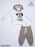 ست سویشرت و شلوار طرح سگ