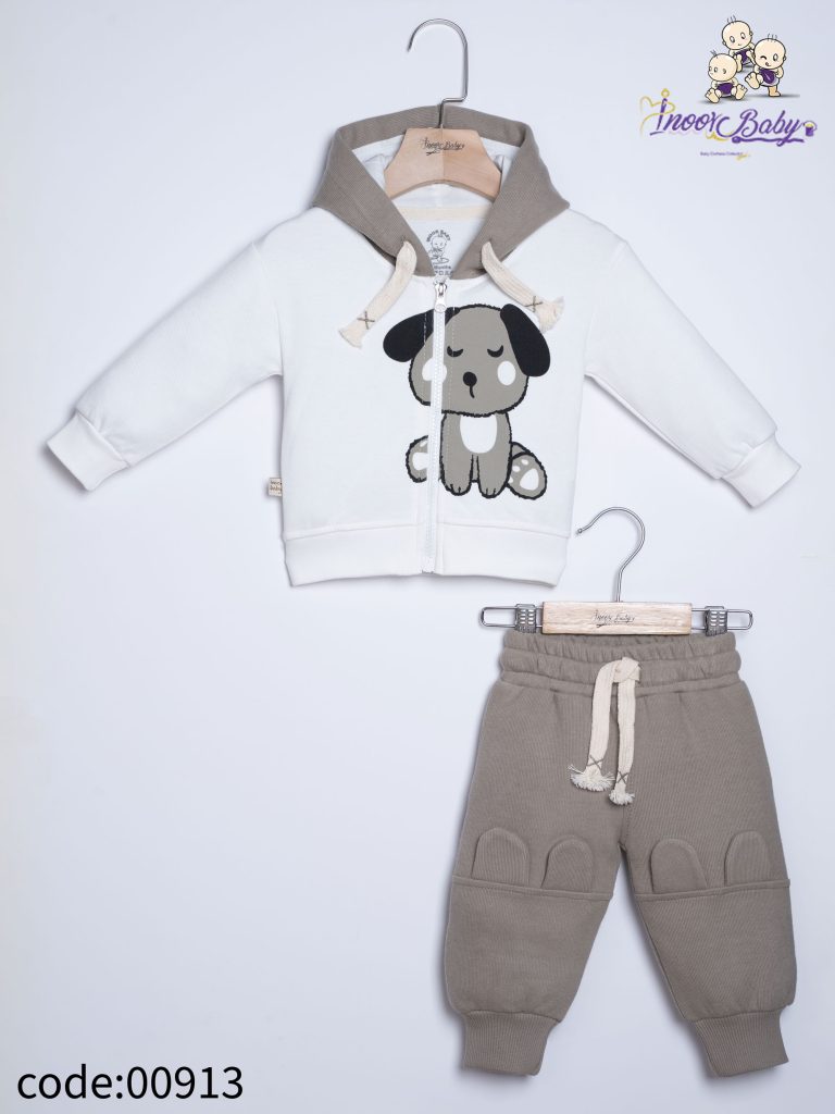 ست سویشرت و شلوار طرح سگ