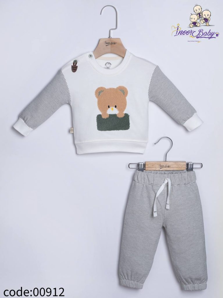 بلوز شلوار پسرانه خرس کوچولو