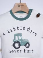 بلوز و شلوار پسرانه شیک با طرح تراکتور