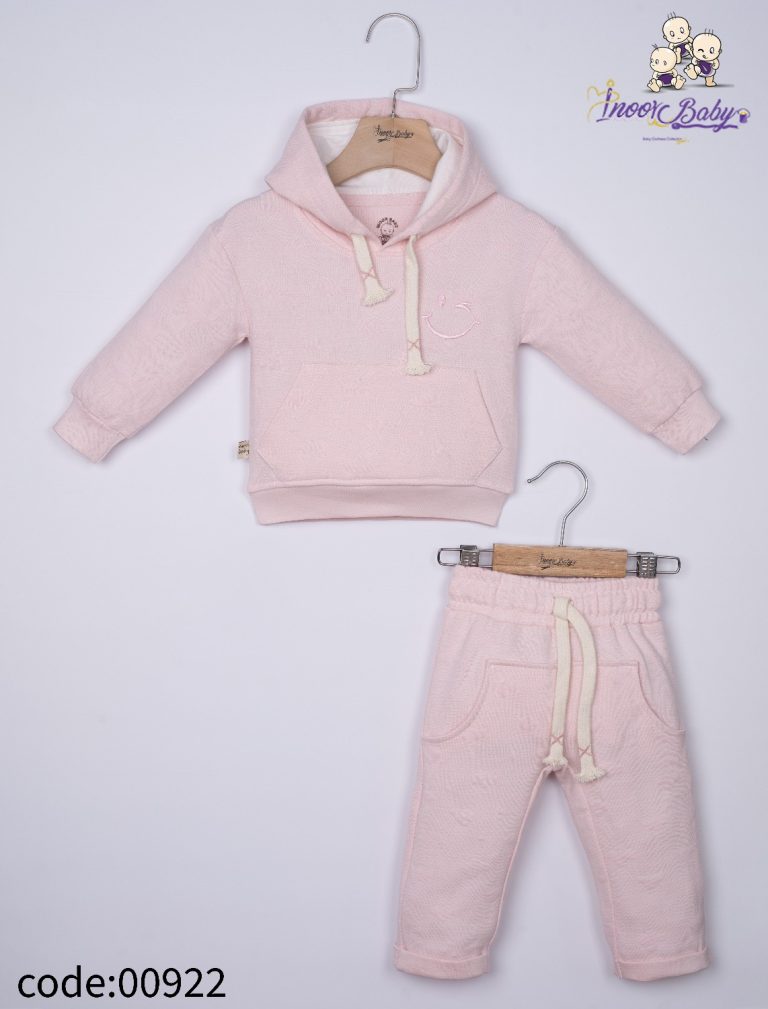 ست هودی شلوار نوزادی مدل لبخند