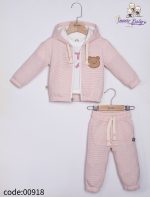 ست سه تیکه نوزادی سویشرت تیشرت شلوار - Image 16