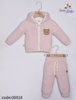 ست سه تیکه نوزادی سویشرت تیشرت شلوار